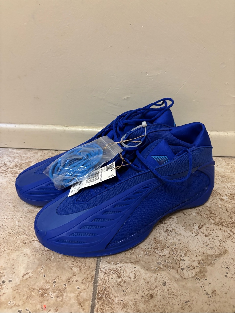 *Adidas AE 2 Anthony Edwards 'Lucid Blue' (JQ9501) Men's Basketball Shoes Sz 14